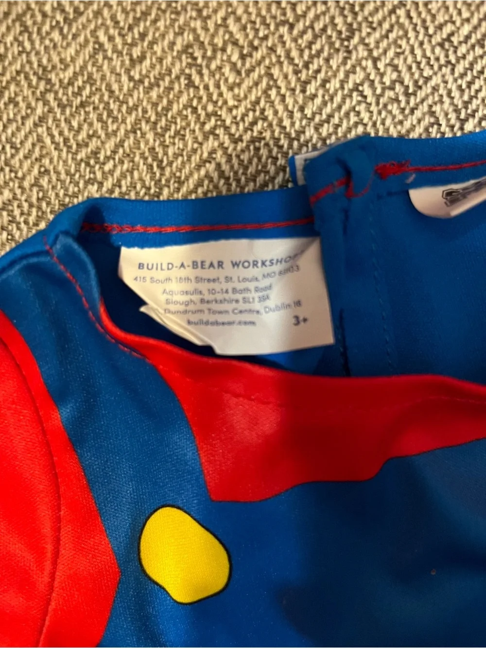 Build A Bear Super Mario Outfit Costume Hat Boots Overalls Nintendo BABW